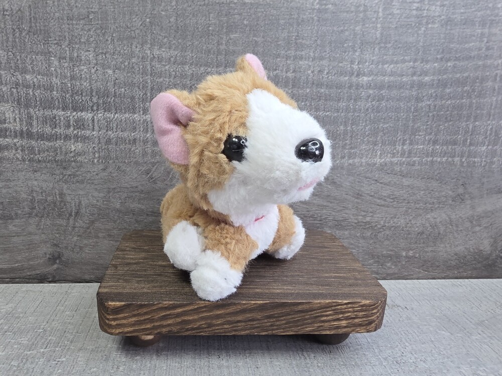 Mini 4" Plush Dog Stuffed Animal Puppy Kid Toy Brown White Geekthink Lovey g63e